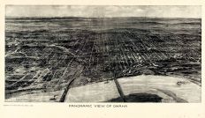 Omaha 1906 Bird's Eye View 24x41, Omaha 1906 Bird's Eye View